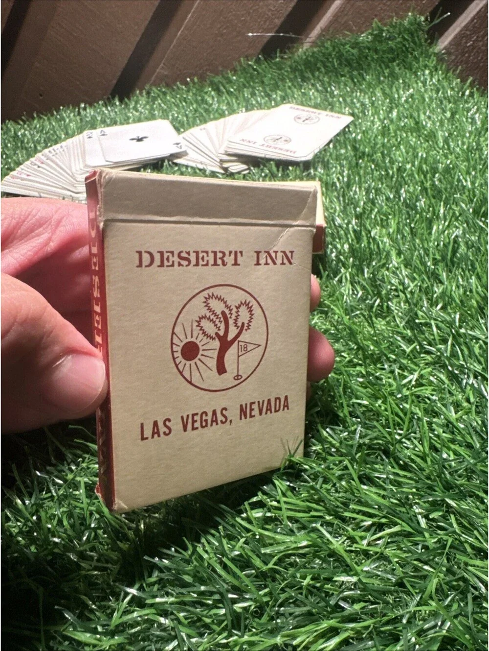 VTG Desert Inn Las Vegas 2 Deck Cards Cancelled Golf Logo